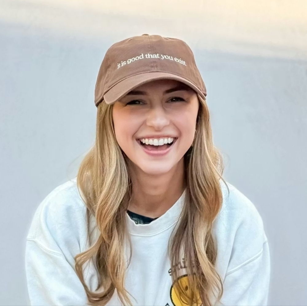 It Is Good That You Exist Hat Baseball Cap with Embroidered - Picture 3 of 3